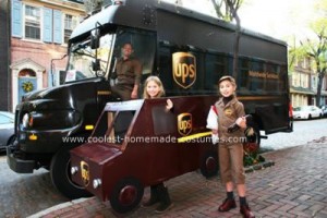 Always wanted to be part of the courier fleet? Now you can with this UPS delivery Person and Truck costume.