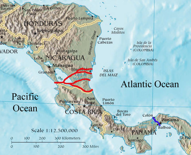 Planned Nicaragua Canal