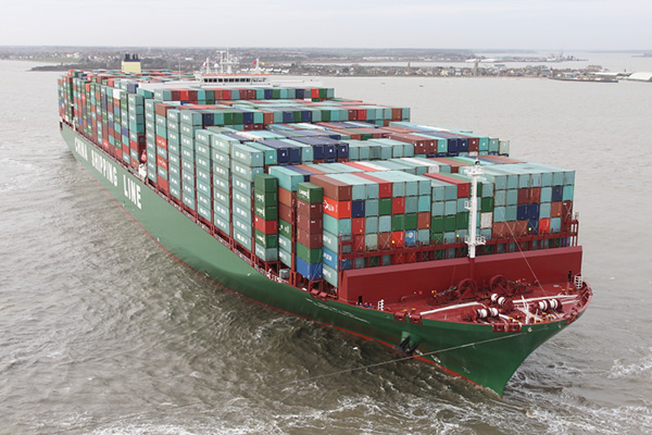 CSCL Globe Full of Shipping Containers