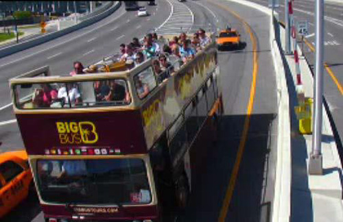 Double decker bus as seen from tunnel CCTV footage (credit: portofmiamitunnel.com)