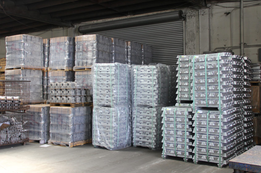 Cargo of Aluminium Pallets