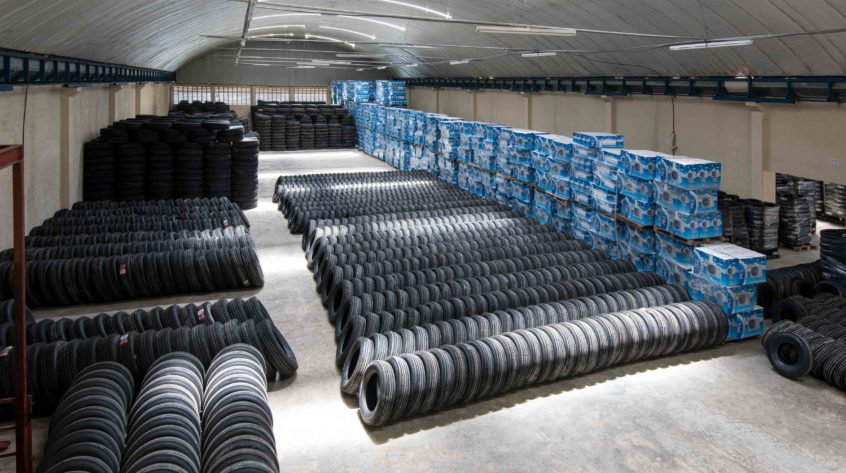Warehousing tires